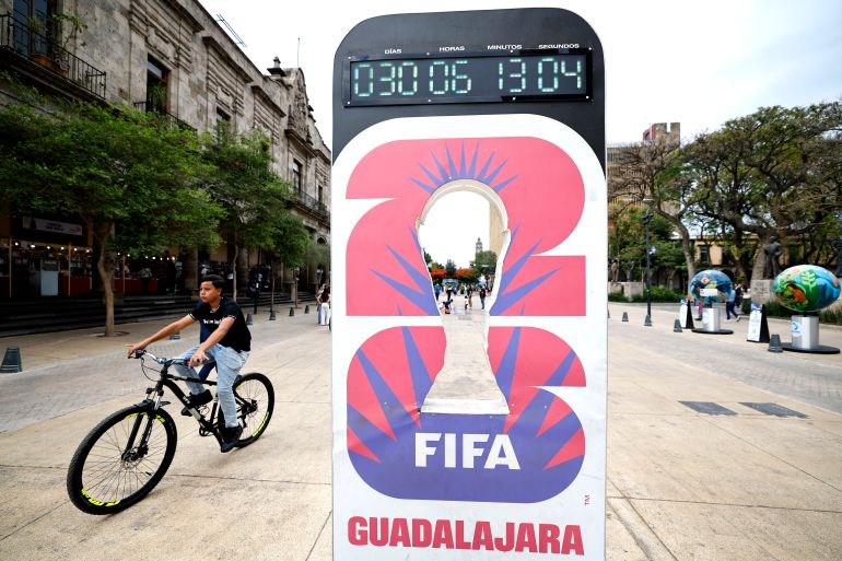 FIFA World Cup clock.