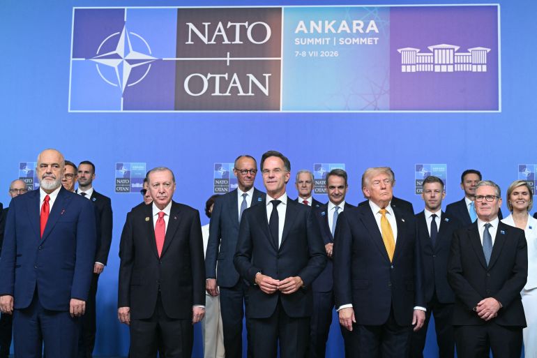 NATO leaders during a summit in Ankara