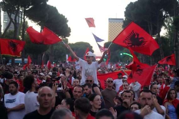 Albanian protesters rally against Kushner-backed resort in protected area