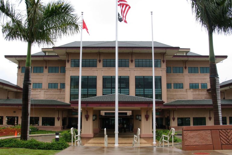 FILE - The Nimitz-MacArthur Pacific Command Center in Honolulu is shown in this April 3, 2004 file photo. The U.S. military's headquarters for the Asia-Pacific region is a likely target of prying eyes from the Asia-Pacific region. (AP Photo/David Briscoe)