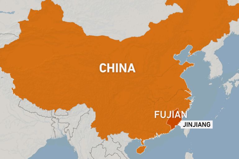 Jinjiang map